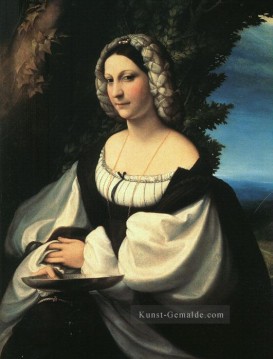  man - Porträt Eines Gentlewoman Renaissance Manierismus Antonio da Correggio